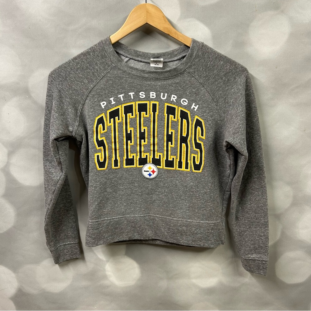 NFL‎ Steelers crewneck grey sweatshirt size small